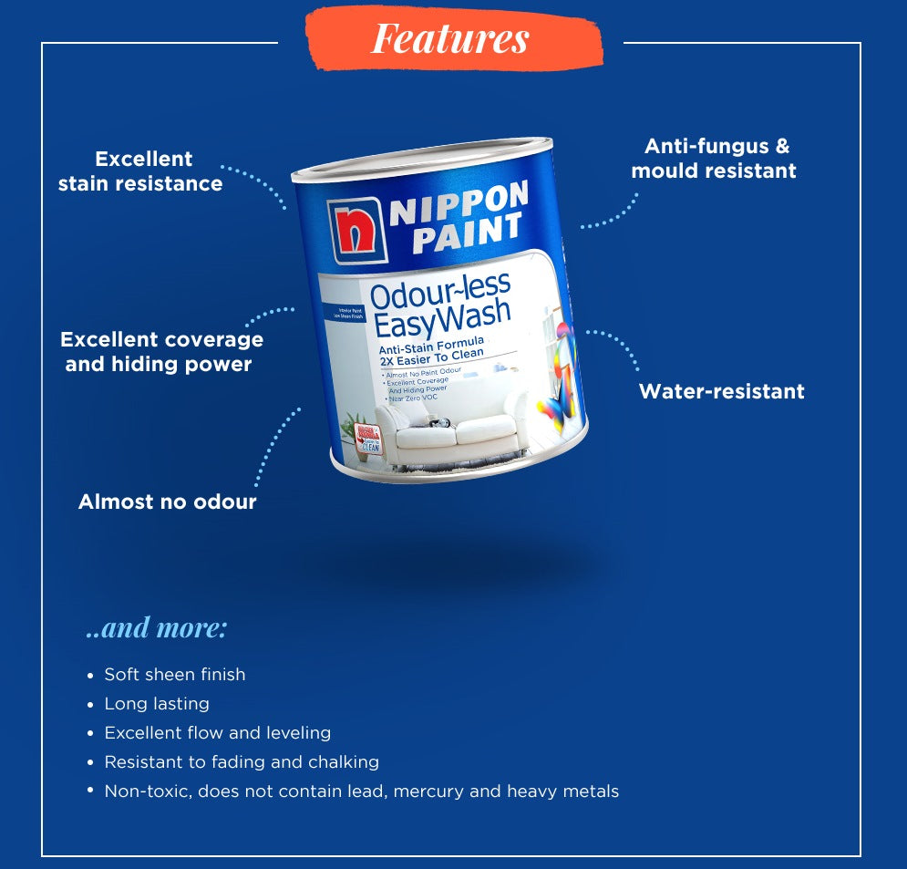NIPPON PAINT ODOURLESS EASYWASH