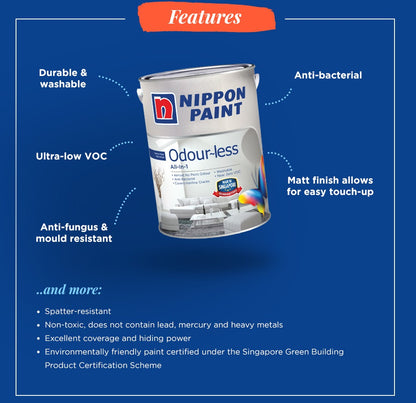 NIPPON PAINT ODOURLESS ALL IN ONE (ALL-IN-1)